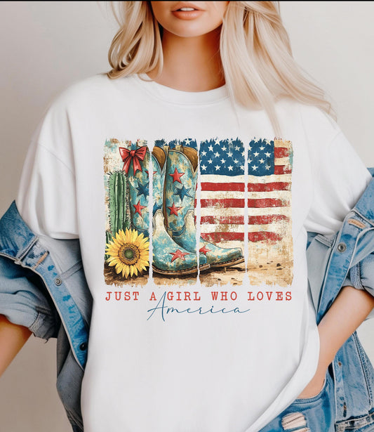 Girl who loves America